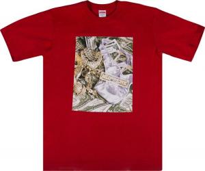 Футболка Supreme Bling Tee 'Red', красный