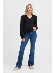 Джинсы PZBECCA Regular Fit из средне-синего денима Pulz