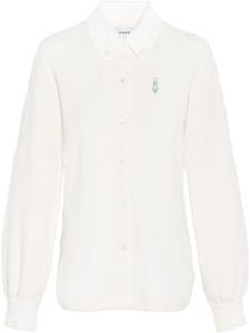 Рубашка с вышитым логотипом Barrie, белый