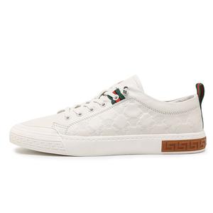 Нескользящие и износостойкие дышащие низкие мужские кроссовки для скейтбординга Devanro, White