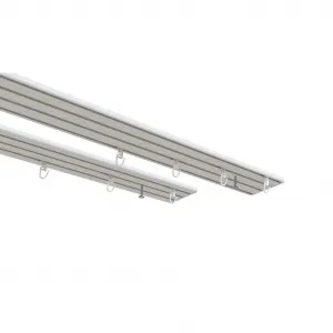 Карниз для штор Wendeschiene 4-рядный внутренний карниз 1-4 рядный, длина по желанию Indeko, белый