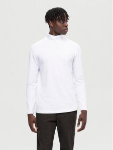 Свитер с высоким воротником обычного кроя Selected Homme, белый