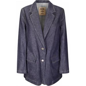 Куртка Single Breasted Denim Blazer UMA WANG, темно-синий