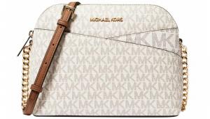 Сумка Michael Kors Jet Set Travel Medium Logo Dome, белый