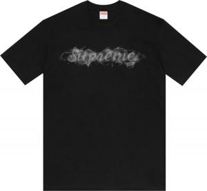 Футболка Supreme Smoke Tee 'Black', черный