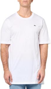 Футболка Lacoste Mens Tall Fit с V-образным вырезом и коротким рукавом, стандартного кроя, из хлопка пима, White