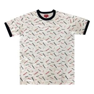 Футболка Supreme Scatter Ringer Tee 'White', белый