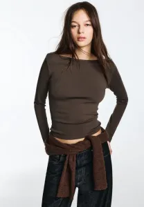 Топ с длинными рукавами Pull&Bear, Brown