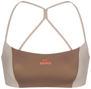 Бюстгальтер NikeSKIMS Shine Micro-Scoop, коричневый