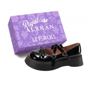 Туфли Мэри Джейн на платформе женские Alxnan, Ecru+Box