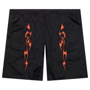 Шорты Pleasures Flame Mesh Shorts, черный