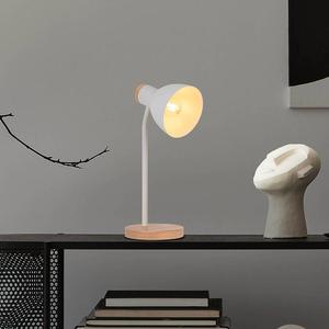 Настольная лампа Näve Marie, металл / каучуковое дерево частично сплошное - 1 пламя - белое