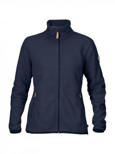 Флисовая куртка Stina Fleece W темно-синего цвета FJÄLLRÄVEN