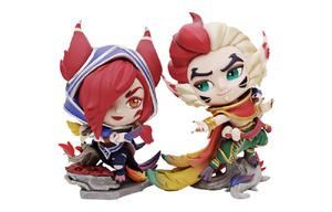 Фигурка League Of Legends, пара Luo и Xia, чиби, 12 см LOL