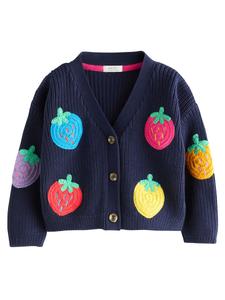 Вязаный кардиган Next, темно-синий/светло-синий