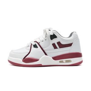 7 SEVFUN Термостойкие абразивостойкие легкие низкие скейтерские кроссовки унисекс белый - белый бордовый, цвет White Burgundy