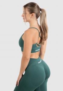 Спортивный бюстгальтер с легкой поддержкой CETRINA SCRUNCH Smilodox, темно-зеленый