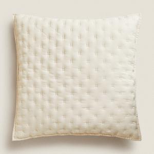 Чехол для подушки Zara Home Quilted Dotted, кремовый