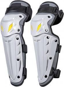 1 пара мотоциклетных наколенников и налокотников для защиты от сильных ударов, дышащие, эргономичные, для езды на мотоцикле, экипировка для мотокросса CAZSTYK, grey