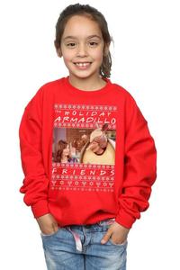Толстовка Fair Isle Holiday Armadillo Friends, красный