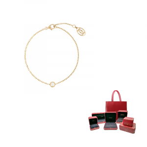 Женский браслет с одним кристаллом Cartier, золотой