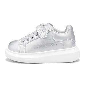 Низкие противоскользящие износостойкие детские кроссовки для скейтбординга ST&SAT KIDS, коралл/серебряный