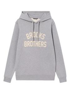 Худи с вышитым логотипом Brooks Brothers, серый
