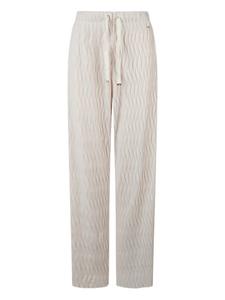 Брюки из волнистого жаккарда Herno, нейтральный
