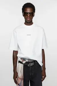 Футболка с логотипом Acne Studios, Optic White