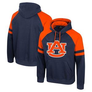Мужской худи Todd Raglan Pullover цвета navy auburn tigers Colosseum
