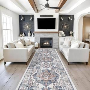 Ковровая дорожка Hy Hao Yun Lai для гостиной, 122х305 см, кирпичный