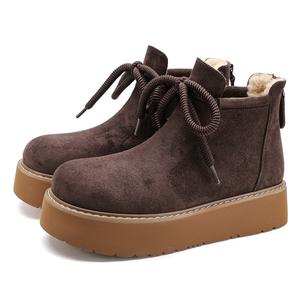 SAFIYA Женские короткие зимние сапоги Coffee, цвет Coffee