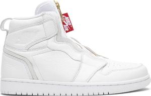 Кроссовки Wmns Air Jordan 1 Retro High Zip White, белый