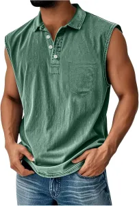 Мужская поло с карманом