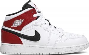 Кроссовки Air Jordan 1 Mid GS Chicago, белый