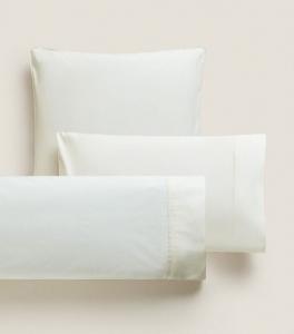 Наволочка с деталями Zara Home Plain With Detail, светло-желтый