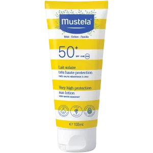 Mustela Lait Solaire защитное молочко с SPF50+ для лица и тела, 100 мл
