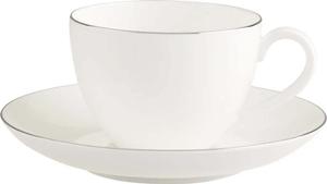 Чашка с блюдцем Villeroy & Boch Anmut Platinum, 0,15 л, белый