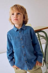 Детская джинсовая рубашка Mayoral, синий