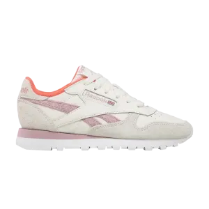 Кроссовки Reebok Wmns Classic Leather 'Chalk Infused Lilac', кремовый