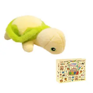 MENGXIAOZAI Милый кремовый плюшевый мультяшный черепашка звезда кукла высота 24см/34см