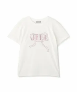 Футболка с вышитым логотипом в виде большой ленты Jill By Jill Stuart, цвет White 21