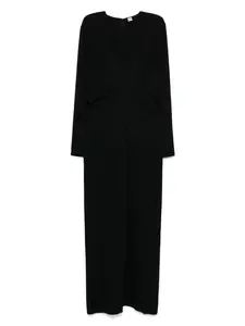 Платье макси с объемной талией TOTEME, черный