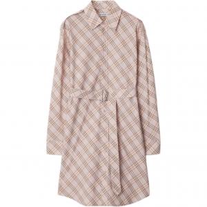 Платье в клетку Burberry, розовый