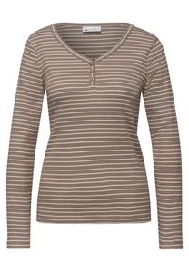 STREET ONE Лонгслив в коричневом цвете