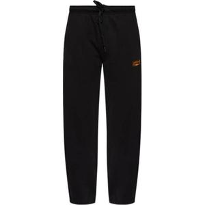 Хлопковые спортивные брюки VERSACE JEANS COUTURE, черный