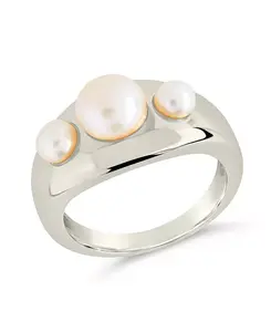 Кольцо Finlee с перламутром и заклепками Sterling Forever, silver
