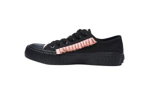 ISTEP Женские черные низкие кеды на текстильной подошве