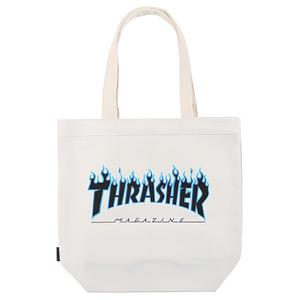 Thrasher Хлопковая сумка-шоппер через плечо унисекс белая фиолетовая