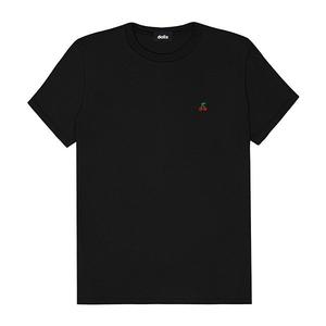 Женская футболка lil cherry jersey Dalix, Black